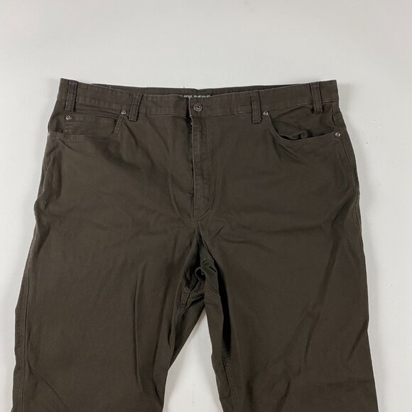 Duluth Trading Co Flex Fire Hose Pants Mens 46 x 32 Actual 44 x 30.5 Brown - Picture 3 of 12